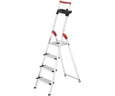 Hailo Buitinės kopėčios L85 ComfortLine / aliuminio / 4 pakopų 4007126023810