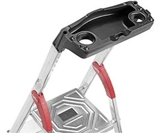 Hailo Household ladder L80 ComfortLine / aliuminio / 7 steps