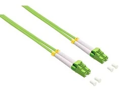 helos LWL Patchkabel OM5 Duplex 2,0mm LC-LC 50/125µm lindgrün 3m LSZH