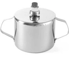 Nerūdijančio plieno cukraus dubuo su dangteliu. 85 mm 300 ml - Hendi 452103