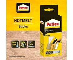klijų pistoletas Pattex Pattex Hot Sticks, transparent, ° 11 mm, 25 Sticks, 500g