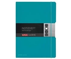 Herlitz A4 pastabos CratE / Turkus Line 2x40k (50015986)