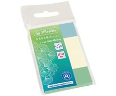 Herlitz „Post-it“ lipnūs lapeliai 20x50 mm, 4x40 lapų, GREENline*, įvairių spalvų