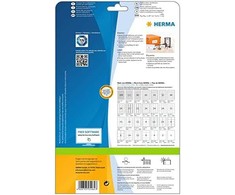 Herma Etykiety Premium 5062, A4, balta, 105 x 74 mm, papier matinė, 200 vnt. (5062)