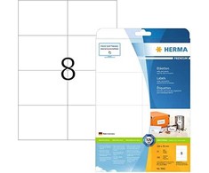 Herma Etykiety Premium 5062, A4, balta, 105 x 74 mm, papier matinė, 200 vnt. (5062)