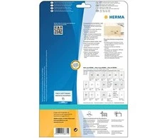 Herma Skaidraus plėvelės adreso etiketės, matinis A4, 99,1 x 38,1 mm, atsparus vandeniui, patvarus adhezija - 8671