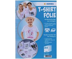 Herma marškinėlių folija lengviems audiniams spausdinti A4, 10 vnt.