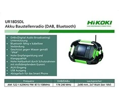 Radijo imtuvas su bluetooth HiKOKI UR18DSDL