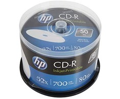 Hewlett Packard (HP) Płyty CD-R Verbatim HP Inkjet-Printable (50szt)