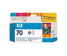 Hewlett Packard (HP) HP Nr.70 Rašalo krepšelis. Pilkas su Vivera rašalu (130 ml)