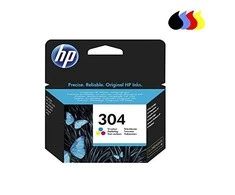Hewlett Packard (HP) HP N9K05AE rašalo kasetė Nr.304, trispalvė