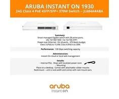 Šakotuvas Hewlett Packard (HP) HPE Aruba Instant On 1930 Switch 24G 4SFP+ 370W Europe – lokalizacija anglų kalba