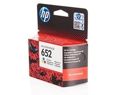 „Hewlett Packard“ (HP) HP 652 trijų spalvų originali rašalo kasetė „Advantage“