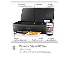 Hewlett Packard (HP) „HP Officejet 250“ mobilusis daugiafunkcis daugiafunkcis spalvotas rašalinis spausdintuvas, A4, 8 psl./min., kopijavimas, 10 psl./min., spausdinimas, 50 lapų, USB, „Wi-Fi“