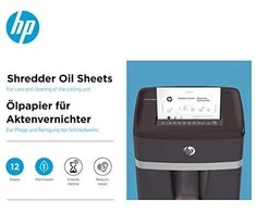 „Hewlett Packard“ (HP) HP alyvos lapeliai dokumentų smulkintuvams, 12 vnt.