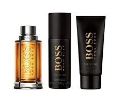 Hugo Boss The Scent rinkinys vyrams (kvepalai EDT, 100 ml + dušo želė 100 ml + dezodorantas 150 ml)