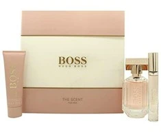 RINKINYS Boss The Scent For Her by Hugo Boss EDP 50ml, kūno losjonas 50ml ir EDP miniatiūra 7.4ml