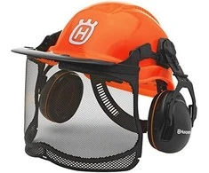 Apsauginis šalmas Husqvarna 5764124-01; su apsauginiu skydeliu ir ausinėmis
