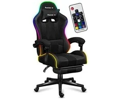 Žaidimų kėdė Huzaro Force 4.7 RGB, Juodos spalvos