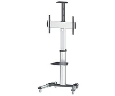 Manhattan 461245 monitoriaus laikiklis arba stovas 177,8 cm (70") Juoda, Sidabras