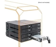 „Icy Dock“ 8 x 2,5 colio SATA / SAS – „Mini-SAS ToughArmor“ (MB998IP-B)