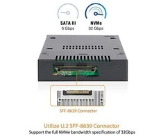 Icy Dock 3,5" U.2 – M.2 PCIe NVMe ToughArmor (MB601M2K-1B)