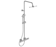 Stacionari dušo sistema Ideal Standard Ceratherm T50, su Ø200 galva ir rankiniu dušu, chrom