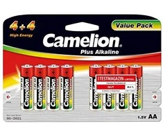 Camelion Plus Alkaline AA (LR06), 8 (4+4) value pack