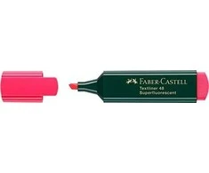 Žymeklis tekstui Faber-Castell, 1-5 mm, kirsta galvutė, raudonas 1212-306