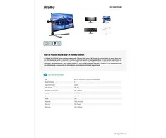 iiyama DS1002D-B1 monitoriaus laikiklis arba stovas 76,2 cm (30") Juoda