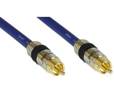 Kabelis InLine RCA (Cinch) RCA (Cinch) 2m mėlyna (89402P)