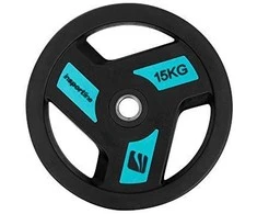 Guma padengtas svoris 30mm inSPORTline Herk 15kg