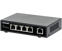 Šakotuvas Intellinet 561839 Switch Gigabit 4x RJ45 PoE+, 1x RJ45 Uplink