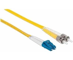 Intellinet Network Solutions Kryžminis pluoštas, dvipusis, vienpusis, LC / ST, 9 / 125μm, OS2, geltonas, 2m (750011)
