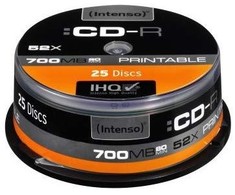 Intenso CD-R 700 MB 52x 25 vnt (1801124)