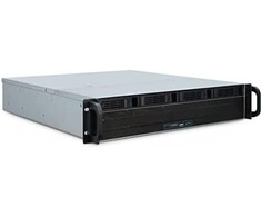 Serveris Inter-Tech IPC 2U-2404L SATA, Server-case - juodas, 2 Hheneinheiten