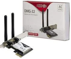 Inter- Tech Wi- Fi 5 PCIE adapteris DMG- 32 2dBi antenA 650Mbps mažmeninė prekyba
