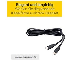 Jabra Evolve2 USB Cable - USB-C to USB-C. 1.2m. Juodas