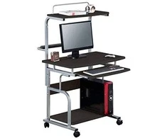 TECHLY Mobile Desk for PC Spausdintuvas with Extractable Keyboard Glossy Juodas