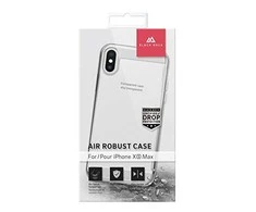Wd Br Hama Juodas Rock "Air Robust" GSM FUR DĖKLAS, skirtas iPhone Xs MAX, SKAIDRUMAS
