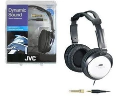 HiFi ir TV ausinės JVC HA-RX500E su Aukštos kokybės garso atkūrimu 3,5m laidas, juodos