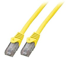 Efb Elektronik EFB RJ45 Patchkabel U/UTP, Cat.6, LSZH, CCA, 1m, gelb