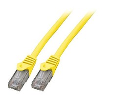 Efb Elektronik EFB RJ45 Patchkabel U/UTP, Cat.6, LSZH, CCA, 1m, gelb
