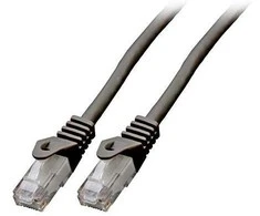 EFB Elektronik 1m Cat6 Patch - 1 m - Cat6 - U/UTP (UTP) - RJ-45 - RJ-45 - Juodas