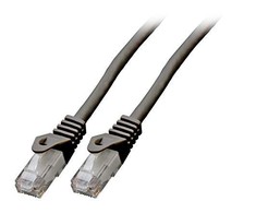 Efb Elektronik EFB RJ45 U / UTP, Cat.6, LSZH, CCA, 2m, juoda