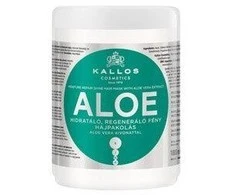 Drėkinanti plaukų kaukė sausiems ir pažeistiems plaukams Kallos Aloe Vera Hair Mask 1000 ml
