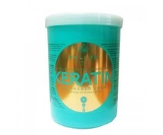 Kaukė sausiems pažeistiems plaukams Kallos KERATIN Hair Mask 1000 ml