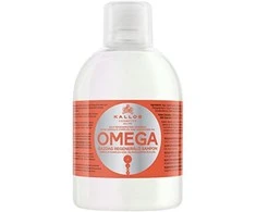 Pažeistų plaukų šampūnas Kallos OMEGA Rich Regenerating Šampūnas 1000 ml