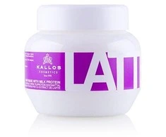 Kallos Cosmetics Latte Hair Mask kaukė sausiems, chemiškai pažeistiems plaukams, 275 ml