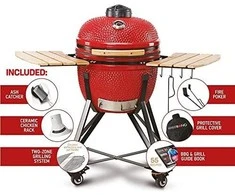 Kepsninė KAMADO BONO MEDIA 52cm raudona su 6 priedais